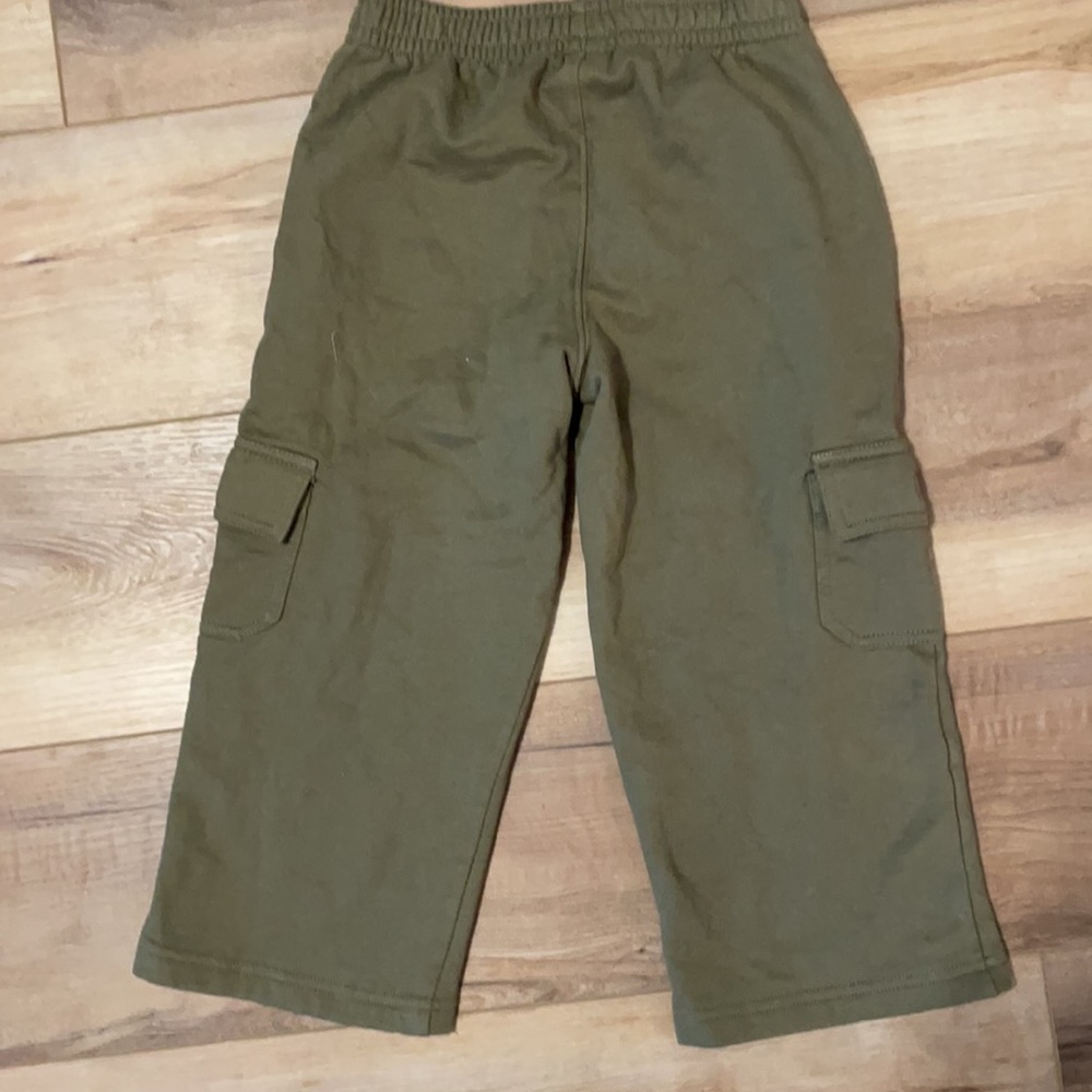 Gymboree cargo sweatpants green joggers twin preschool boys size 4 - Picture 8 of 16